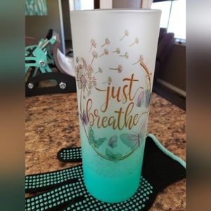 20 oz Frosted glass tumbler